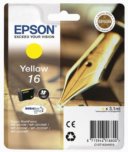 CART.IJ.EPSON T162440 Nº16 AMARILLO