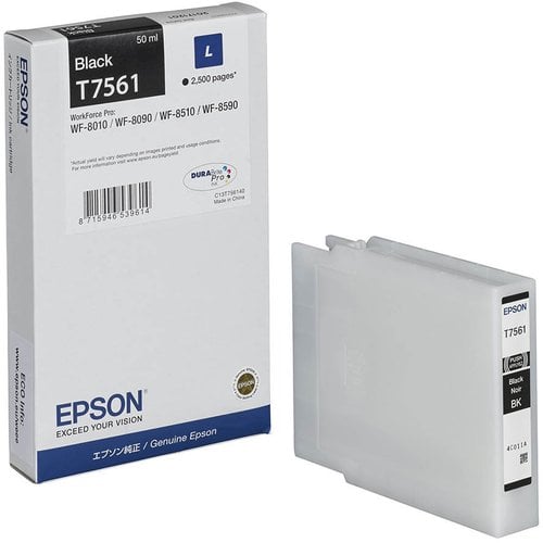 CART.IJ.EPSON T756140 NEGRO