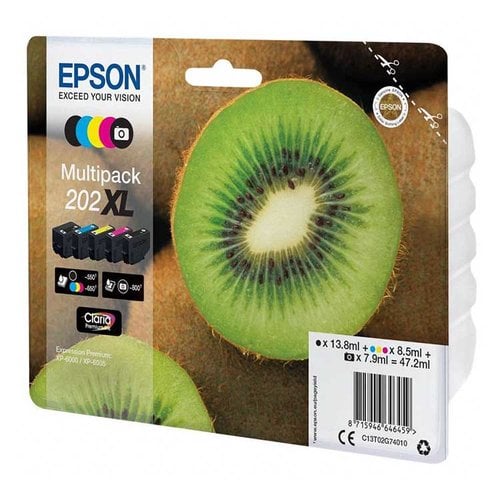 CART.IJ.EPSON T02G740 202XL MTPACK DE 5