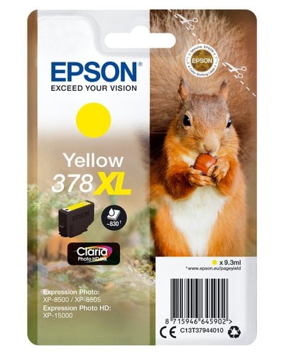 CART.IJ.EPSON T379440 Nº378XL AMARILLO P