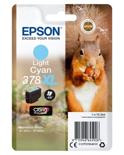 CART.IJ.EPSON T379540 Nº378XL CYAN CLARO