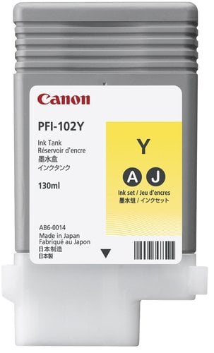 CONS.PLOTTER CANON PFI102Y DEP.T.AMARILL