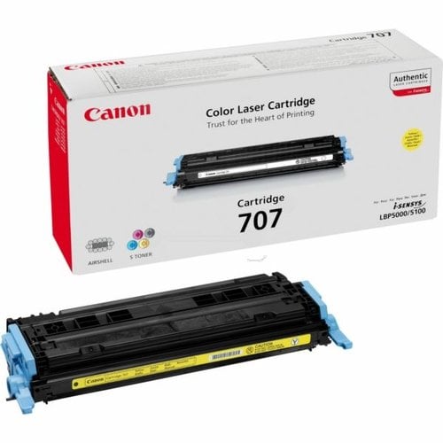 TONER CANON CRG707Y AMARILLO (2.000 PÁG.