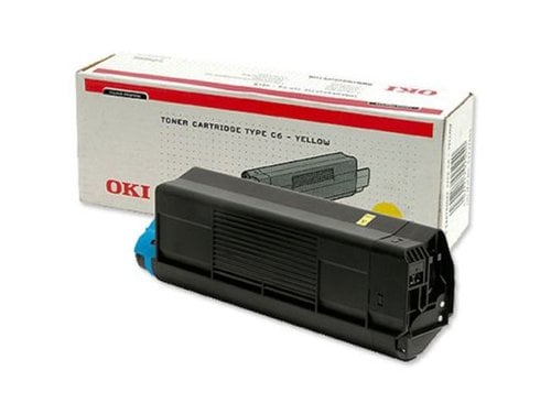 TONER OKI C3100 AMARILLO TYPE C6L