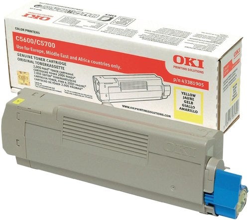 TONER OKI C5600/5700 AMARILLO TYPE C8
