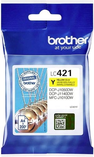 CART.IJ. BROTHER LC-421Y AMARILLO