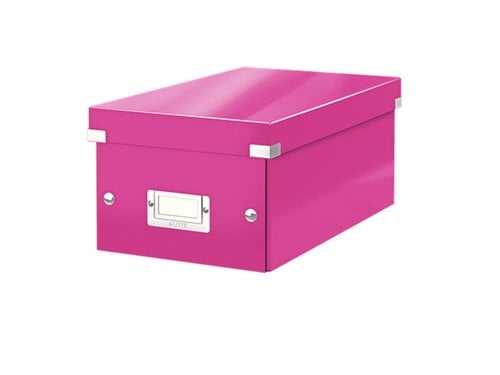 " 60420023 ARCHIVADOR CAJA PARA DVD""S LEITZ FUCSI