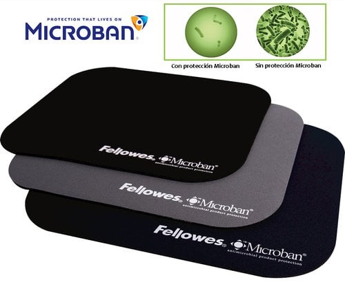 ALFOM.RATON FELLOWES MICROBAN NEGRO