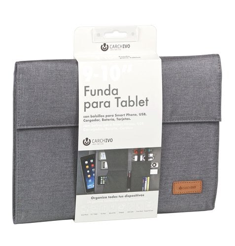 " 23210007 FUNDA TABLET CARCH.VENTURE 10"" GRIS"