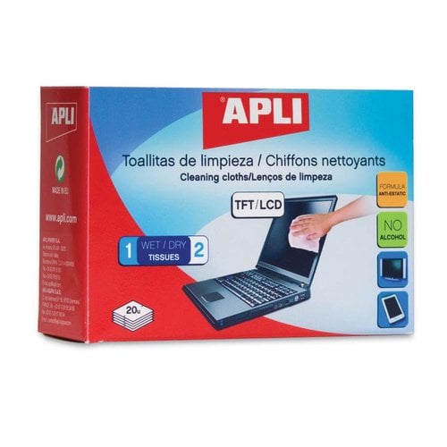 TOALLITAS APLI LIMPIADORAS HUMEDAS B/20