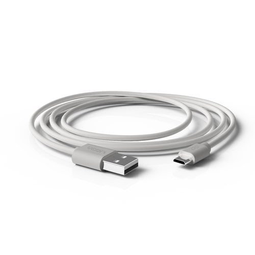 CABLE USB - MICRO BLANCO 1 m.