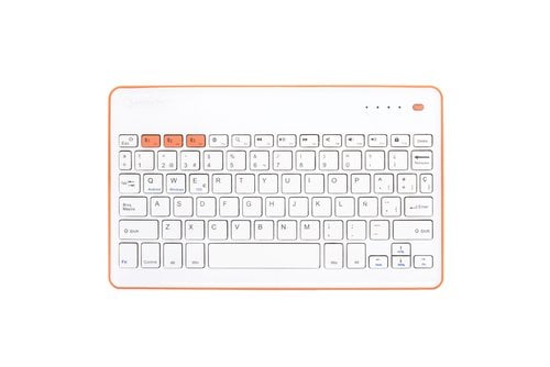 TECLADO SILVER HT BLUETOOTH BLANCO/M