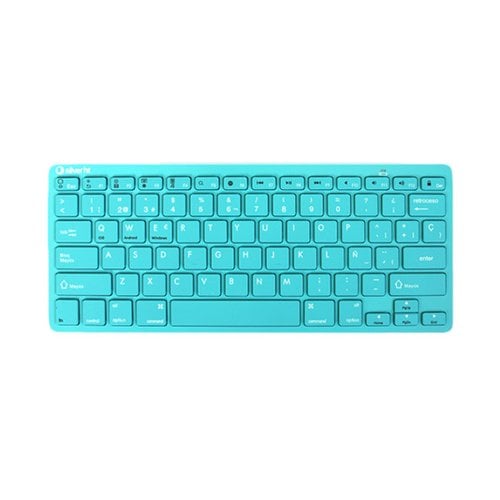 TECLADO SILVER HT BLUETOOTH TURQUESA