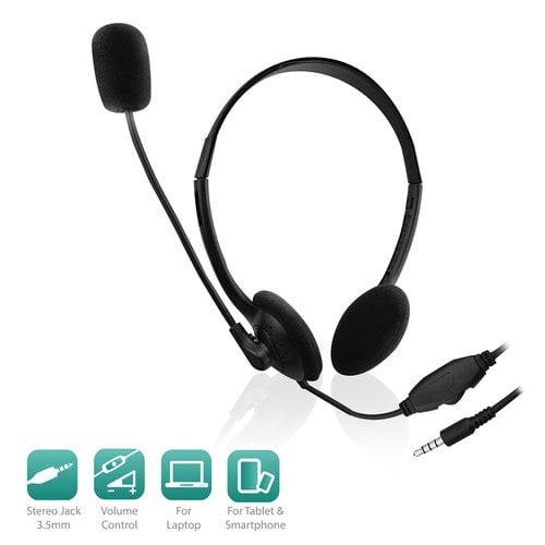 AURICULARES EWENT C/MICRO NEGRO