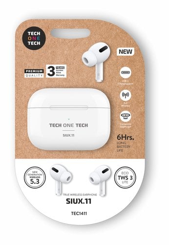 AURICULARES TECHONE SIUX.11 BLUET. BLANC