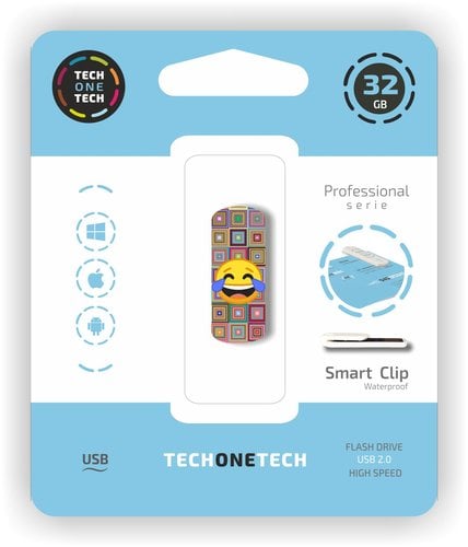 MEMORIA USB 32GB TECHONE EMOJI ME PART