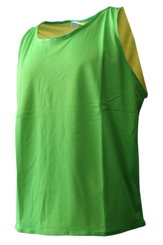 PETO REVERSIBLE JUNIOR VERDE-AMARILLO