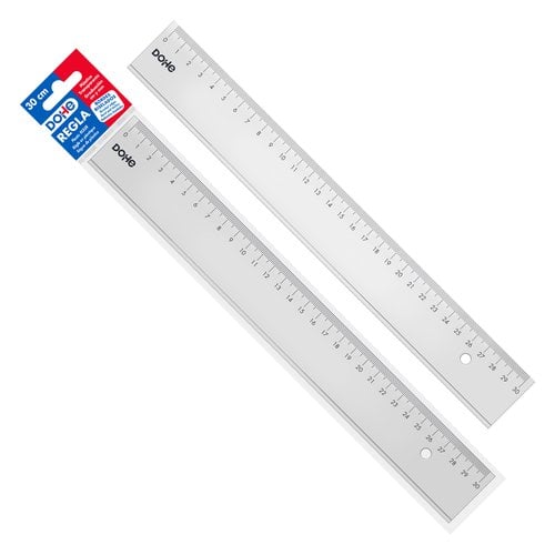 REGLA PLASTICO 30 CM.