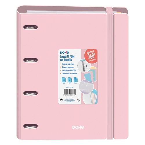 CARPEBLOC DOHE SERENITY A4 POLY ROSA