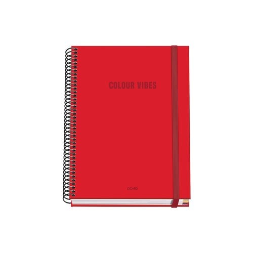 BLOC DOHE COLOUR VIBES A5 100h CD.5 ROJO