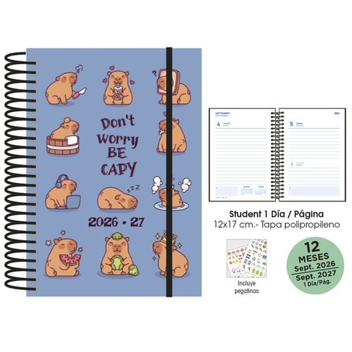 AG.ESC.SF. STUDENT 120x170 D/P CAPIBARA