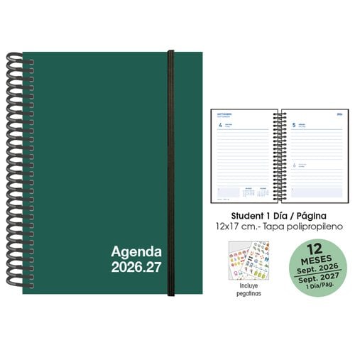 AG.ESC.SF. STUDENT 120x170 D/P VERDE
