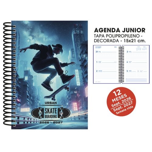 AG.ESC.SF. JUNIOR 150x210 S/V SKATEBOARD