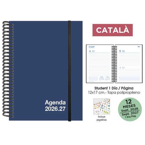 AG.ESC.SF.CAT. STUDENT 120x170 D/P AZU
