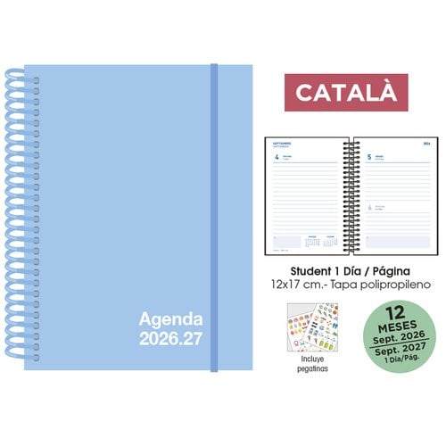 AG.ESC.SF.CAT. STUDENT 120x170 D/P AZU