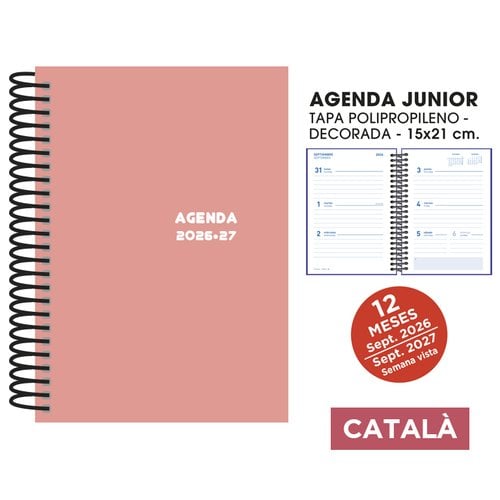 AG.ESC.SF.CAT. JUNIOR 150x210 S/V ROSA
