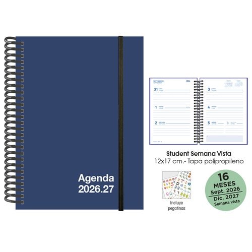 AG.SF. 16M STUDENT 120x170 S/V AZUL