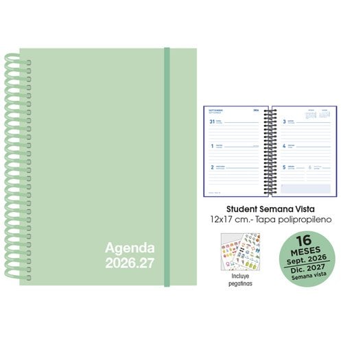 AG.SF. 16M STUDENT 120x170 S/V PASTEL VE