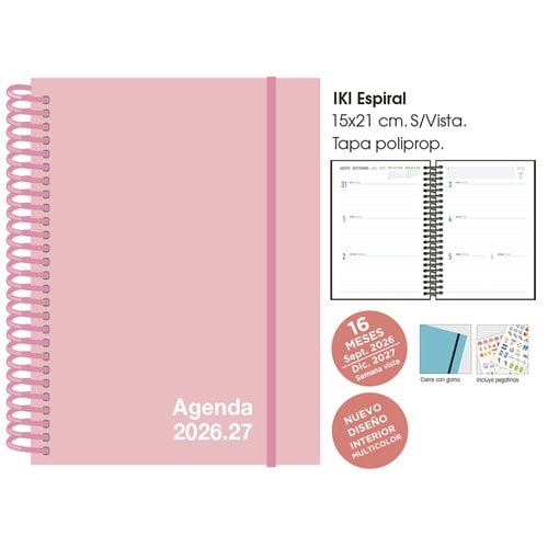 AG.SF. 16M IKI 155x215 S/V PASTEL ROSA